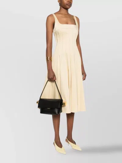 Jacquemus The Rond Carre Leather Shoulder Bag