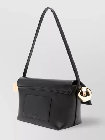 Jacquemus The Rond Carre Leather Shoulder Bag