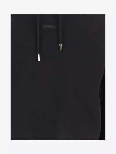 Jacquemus Ribbon Drawstring Cropped Hoodie
