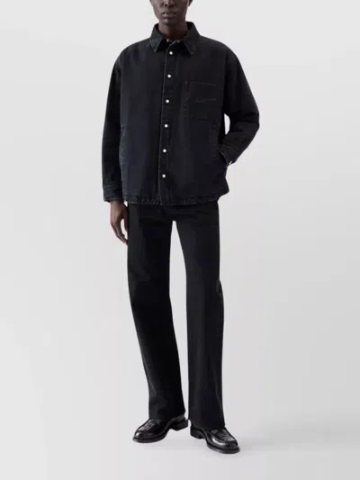 Jacquemus Men La Chemise Boulanger Shirt In Black