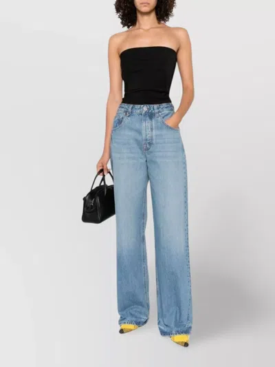 Jacquemus Denim Trousers With Belt Loops