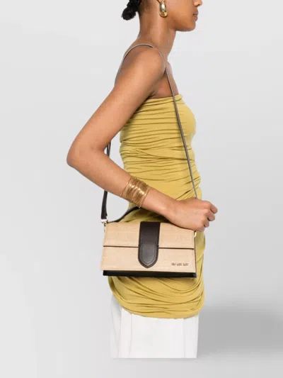 Jacquemus Natural Beige Raffia Le Bambino Handbag