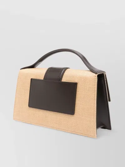 Jacquemus Natural Beige Raffia Le Bambino Handbag
