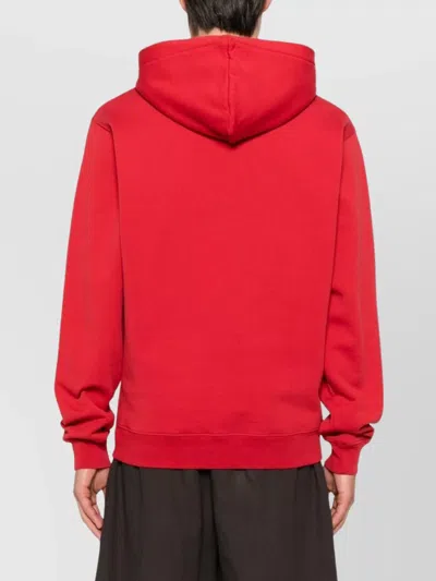 Jacquemus Le Hoodie Gros Grain Sweatshirt In Red