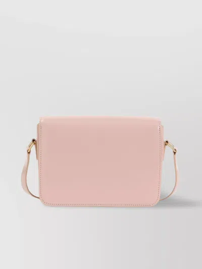Celine Teen Triomphe Soft Peach Calf Leather Shoulder Bag