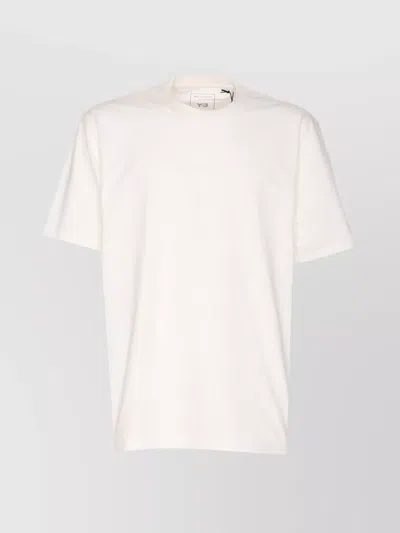 Y-3 Crewneck Graphic Print Oversize Short Sleeve T-shirt In White