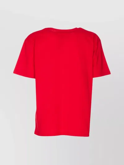 Valentino Garavani T-shirt With Le Chat De La Maison Print In Red