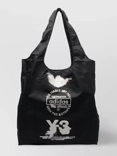 Y-3 Rectangular Shape Tote Bag With 2 Handles In Black