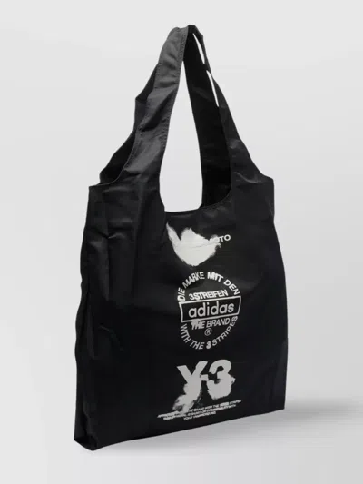 Y-3 Rectangular Shape Tote Bag With 2 Handles In Black