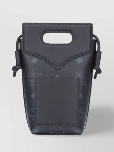 Mcm Shoulder Bag With Front Pocket And Top Handle