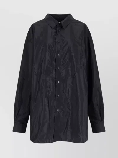 Maison Margiela Casual Shirt With Back Yoke Detail In Black