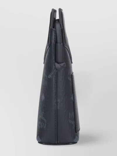 Mcm Shoulder Bag With Front Pocket And Top Handle