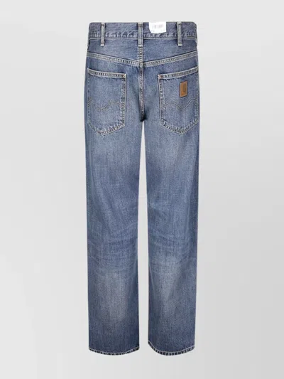 Carhartt Marlow Straight Fit Jeans With Faded Effect In Blue