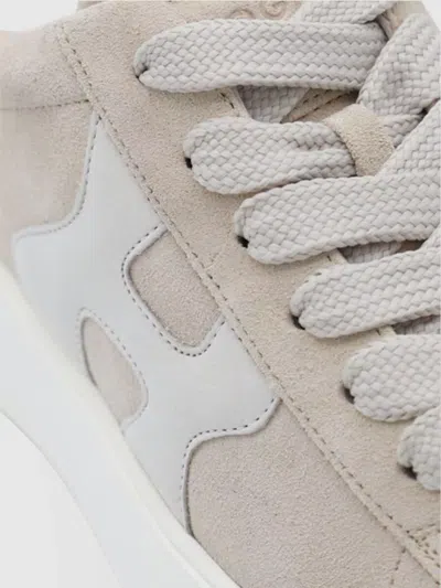 Hogan Low Top Sneakers With Rubber Sole And Suede Upper