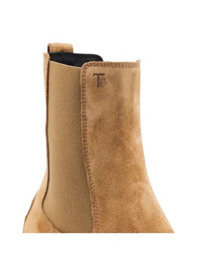 Tod's Chunky Sole Suede Finish Ankle Boots