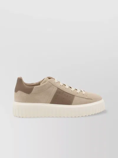 Hogan Low Top Sneakers Round Toe