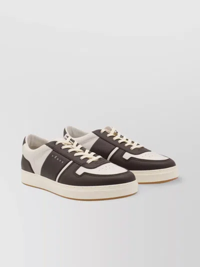 Hogan Round Toe Low Top Sneakers