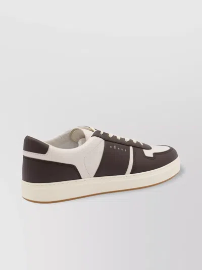 Hogan Round Toe Low Top Sneakers