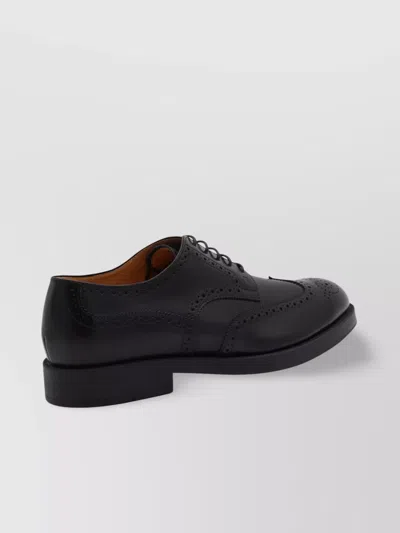 Tod's Round Toe Brogue Lace-up Shoes