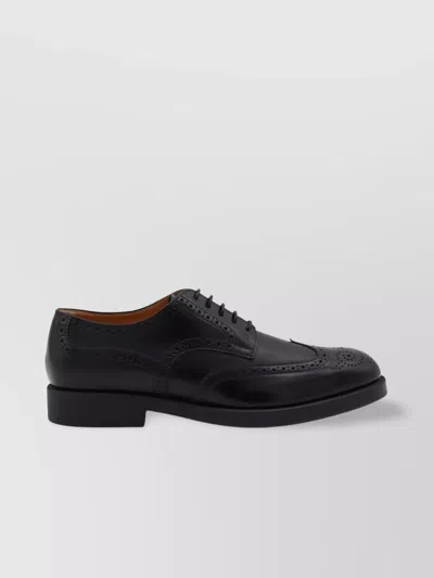 Tod's Round Toe Brogue Lace-up Shoes