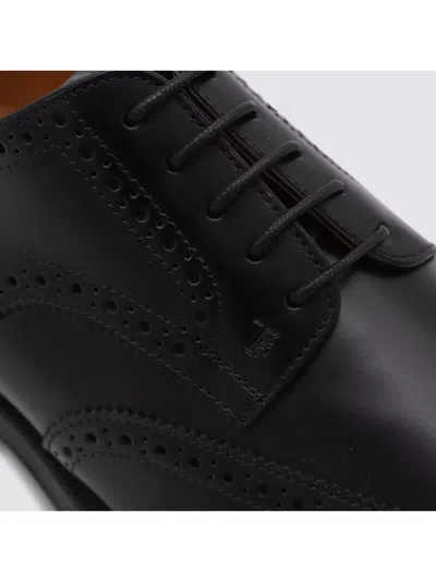 Tod's Round Toe Brogue Lace-up Shoes