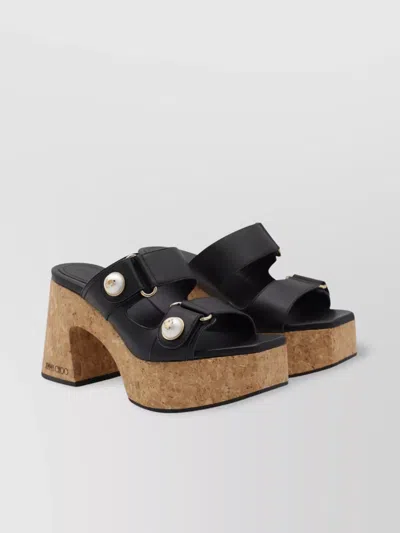 Jimmy Choo Heeled Sandals Pearl Embellishments