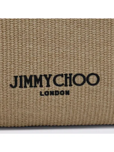 Jimmy Choo Woven Texture Tote Bag With Dual Handles