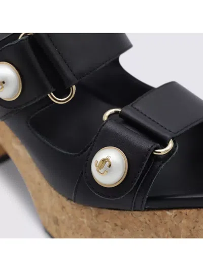 Jimmy Choo Heeled Sandals Pearl Embellishments