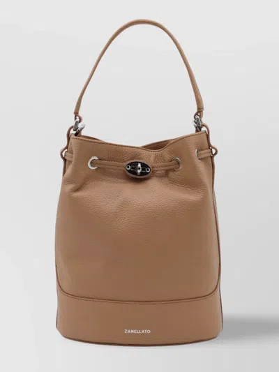 Zanellato Bucket Bag With Adjustable Strap And Top Handle
