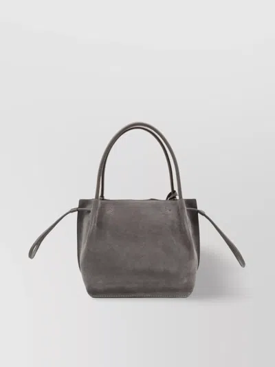 Tod's Tote Bag With Side Ties And Suede Finish