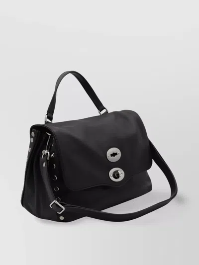 Zanellato Buckle And Metal Studs Shoulder Bag