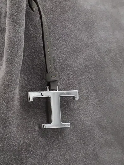 Tod's Tote Bag With Side Ties And Suede Finish