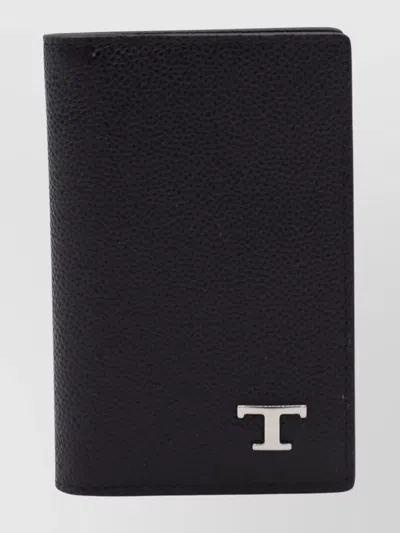 Tod's Textured Finish Wallets For A Sophisticated Look In Black