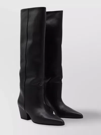Paris Texas Pointed Toe Knee Length Block Heel Boots