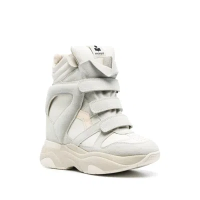 Isabel Marant Balskee High Top Sneakers With Wedge Shoes