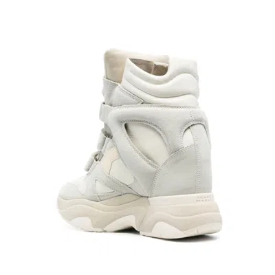 Isabel Marant Balskee High Top Sneakers With Wedge Shoes