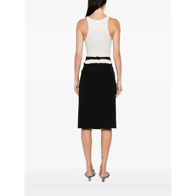Mugler Scoop-neck Embellished Bodysuit In White