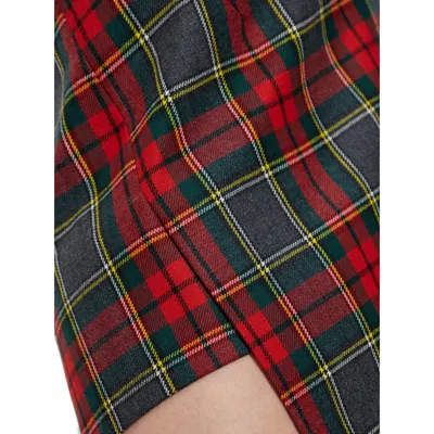 Vivienne Westwood Wool Mini Skirt With Tartan Pattern