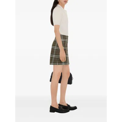 Burberry Wool Skirts In Animal Print