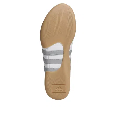 Adidas Originals Taekwondo Mei Ballet Metallic Leather-trimmed Leather Sneakers In Silver