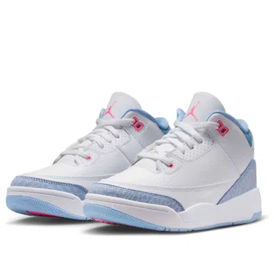 Air Jordan (ps)  3 Retro 'white Cobalt Bliss'