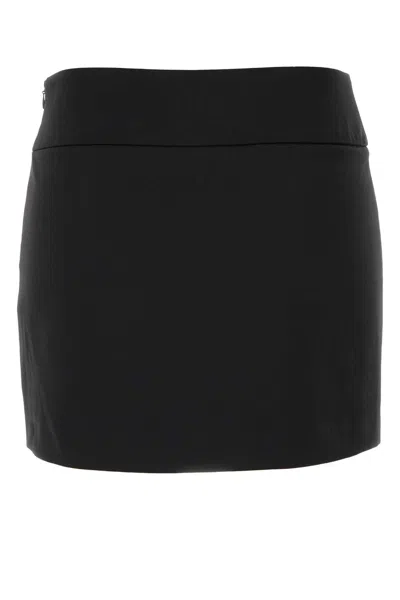 Diesel Black Stretch Polyester Blend O Dixy Mini Skirt In Black
