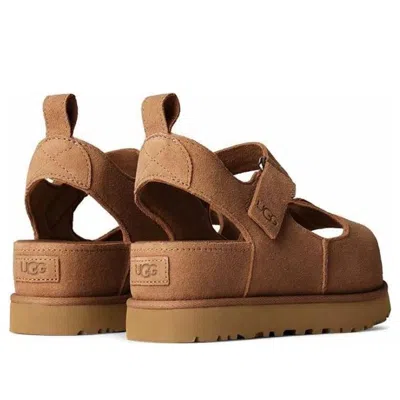 Ugg Goldenstar Hi Suede Sandals Chestnut