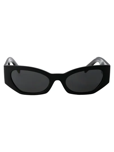 Dolce & Gabbana Black Injected Sunglasses In Black