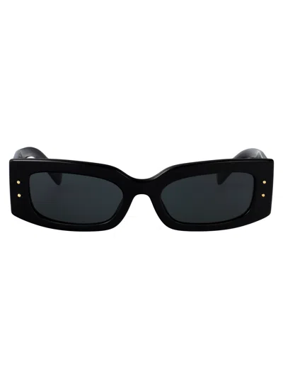 Dolce & Gabbana Black Acetate Sunglasses In Black