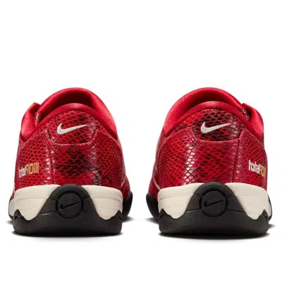 Nike Total 90 Se Embroidered Snake-effect Leather Sneakers In Red