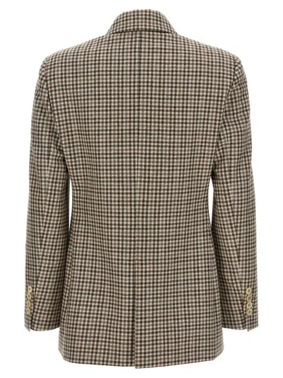Brunello Cucinelli Check Monile Blazer