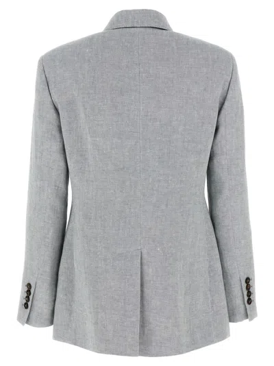 Brunello Cucinelli Blazer Sparkling In Gray