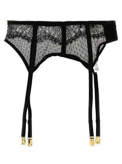 Dolce & Gabbana Lace Garters In Black