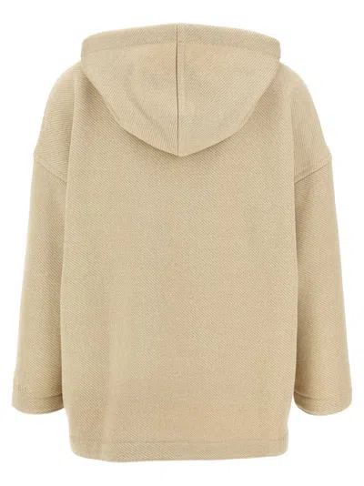 Max Mara Rally Sweatshirt Beige In Neutral